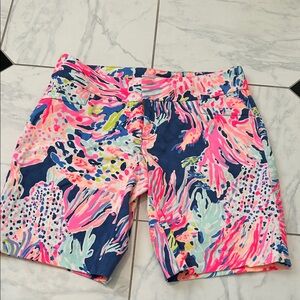 Lilly Pulitzer Pink and Blue Women's Shorts